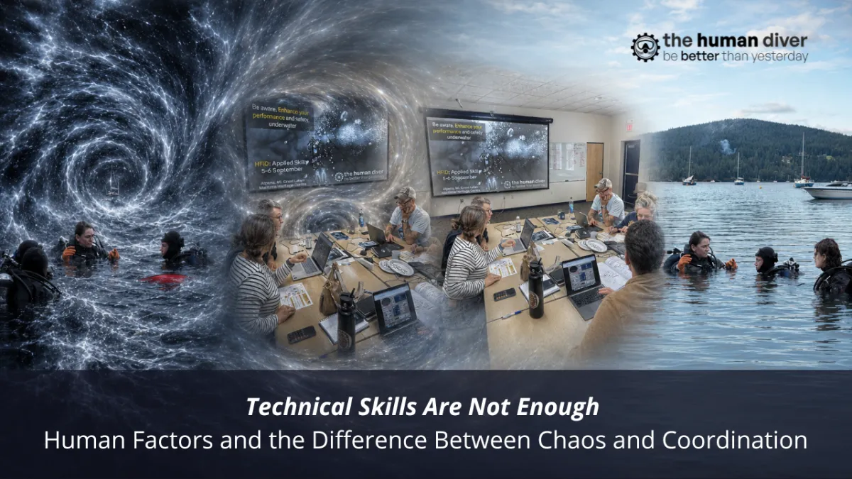 Technical Skills Are Not Enough: Human Factors in Diving and the Difference Between Chaos and Coordination