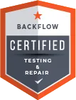 We're backflow certified in North Carolina