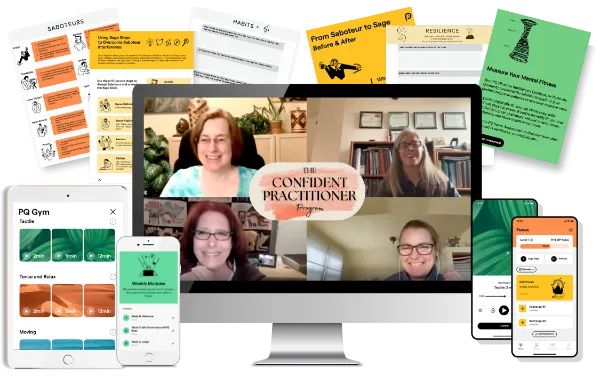 The Confident Practitioner course mockup