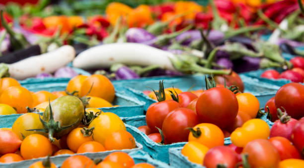 fresh local produce at market