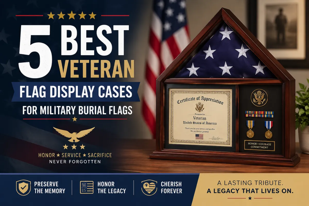 5 Best Veteran Flag Display Cases for Military Burial Flags