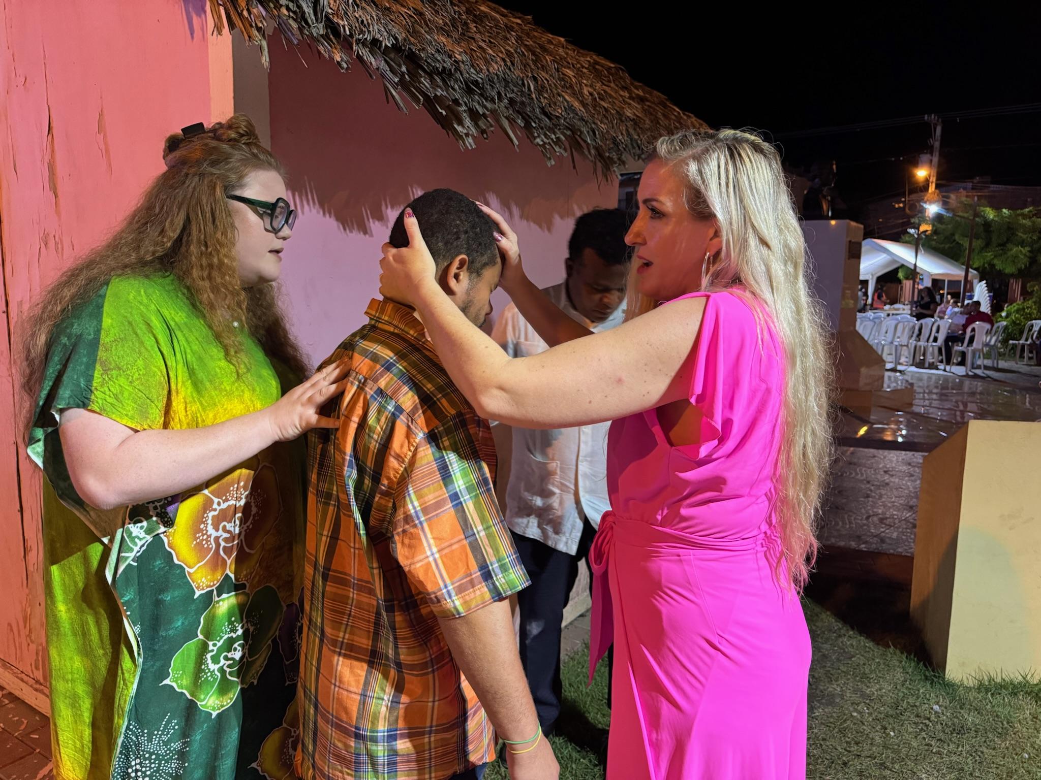 Children and families in a village