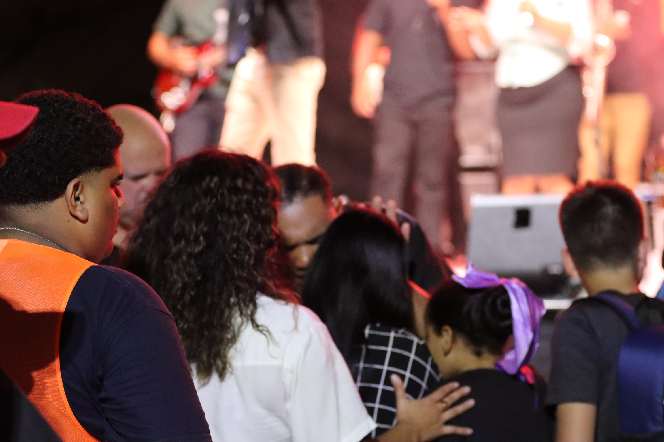 Praying and ministering to people