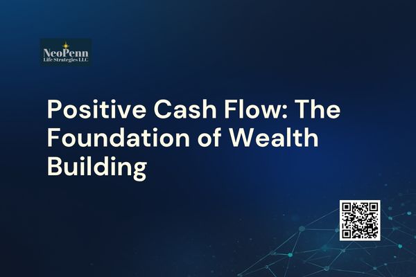 Image showing positive cashflow and suggesting that it is a foundation of wealth building