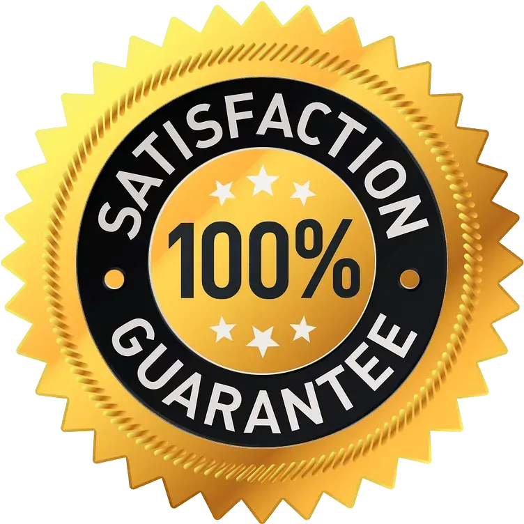 100% Money Back Guarantee.