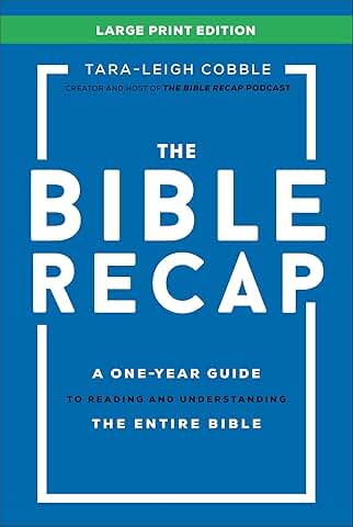 the bible recap one-year guide large print
