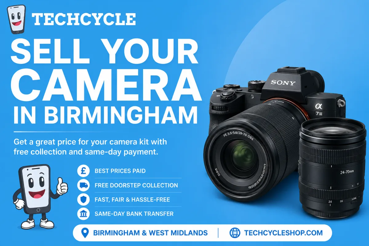 Sell a Camera in Birmingham: Get the Best Price for Your DSLR or Mirrorless Kit
