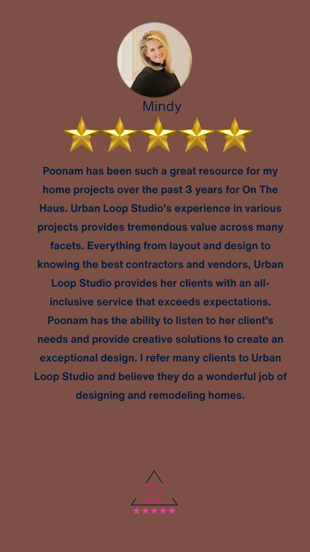 Urban Loop Studio 5-star review for a luxury kitchen remodel in Dallas, Texas