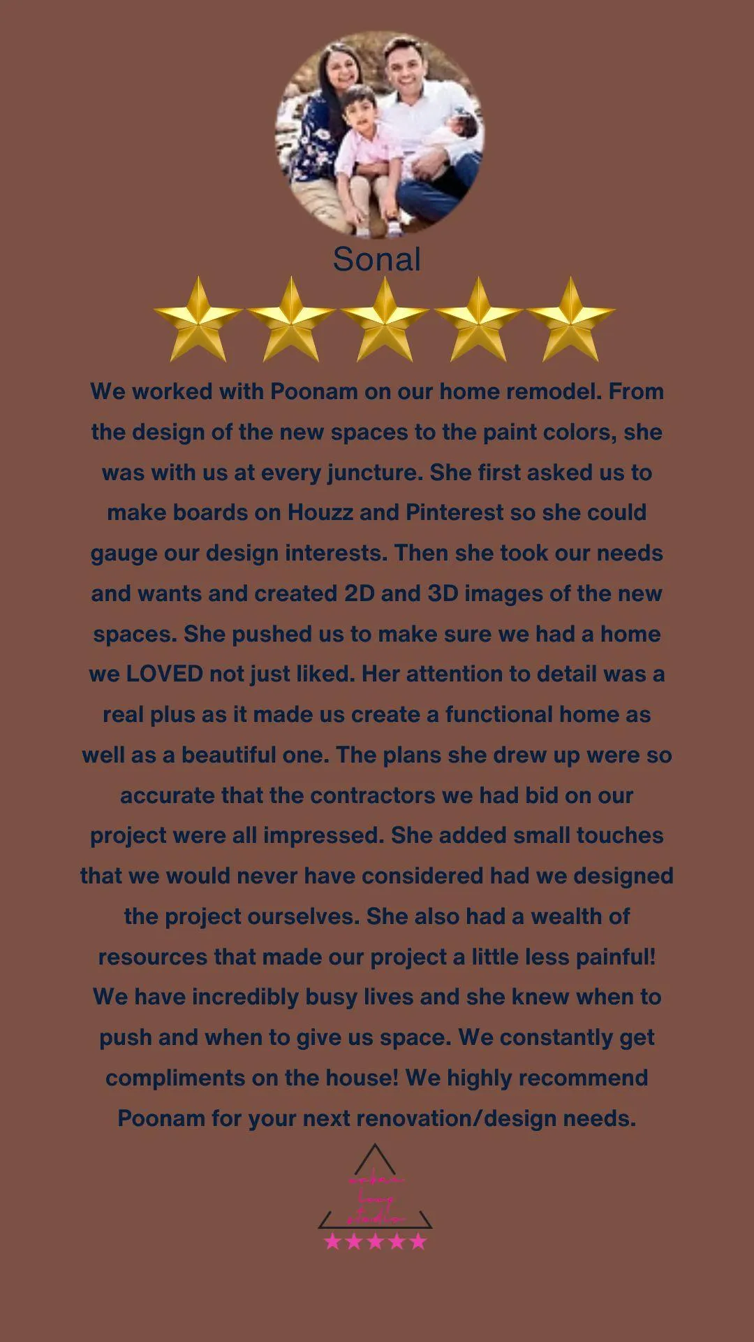 Urban Loop Studio 5-star review for a luxury kitchen remodel in Richardson, Texas