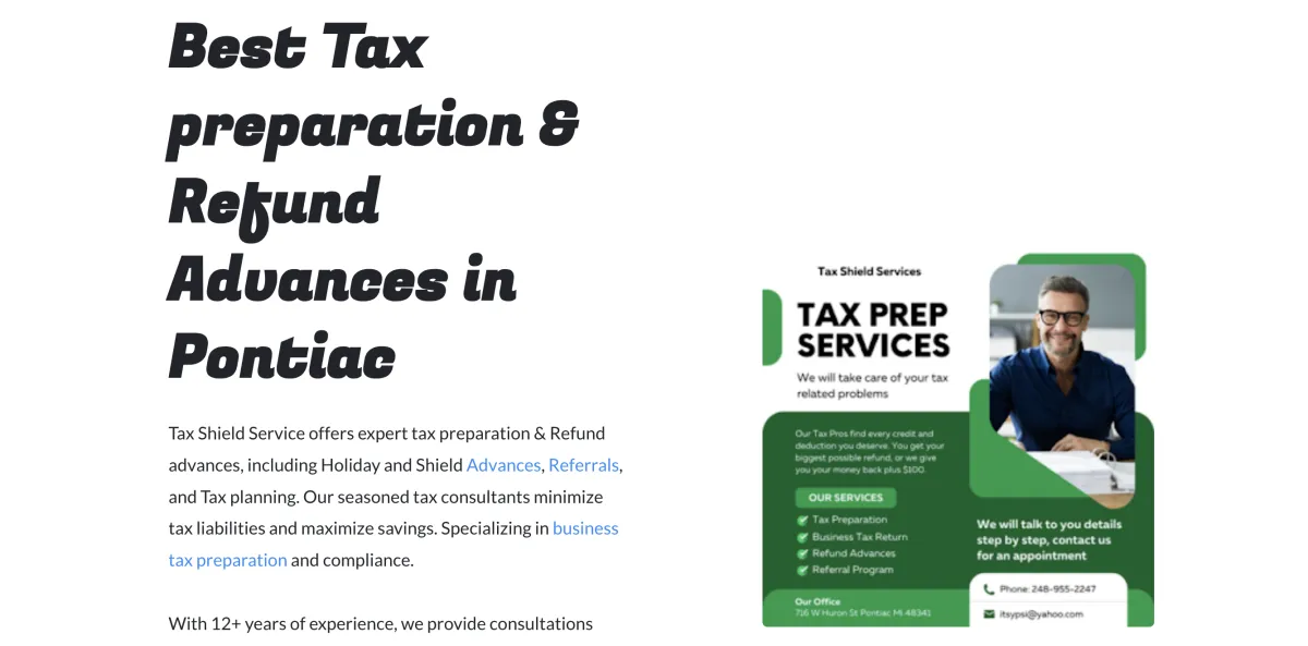 Taxshield service East Point 