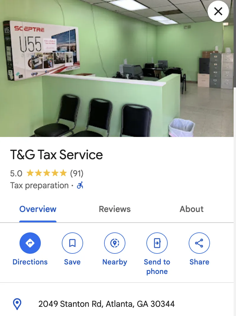 T&G Tax service reviews