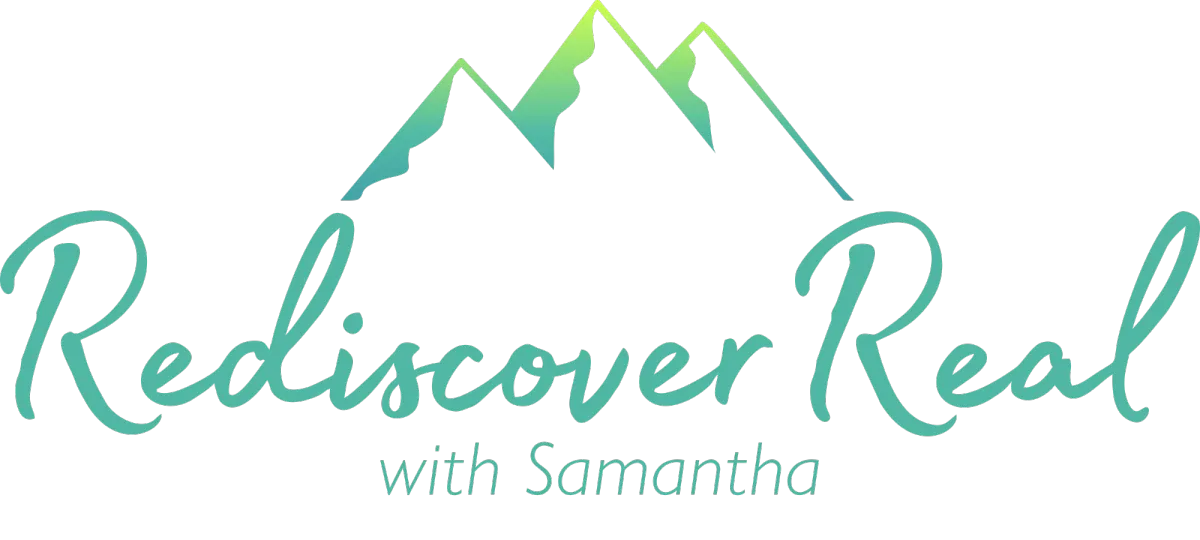 Rediscover Real with Samantha Pedersen - Money Mindset + Side Income - Logo