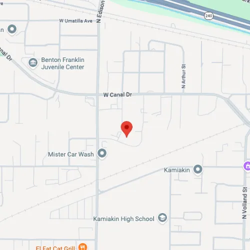 Map directions of PAC Gym Kennewick