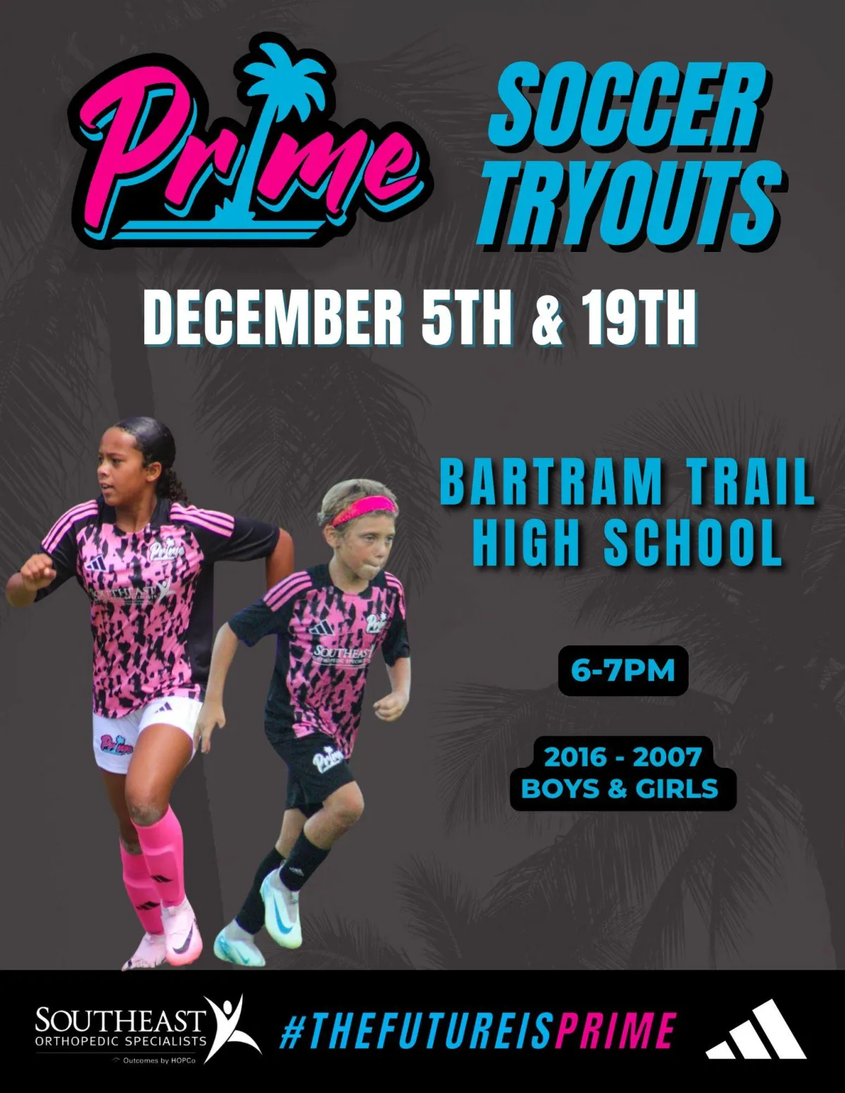 Prime Competitive Soccer Tryouts