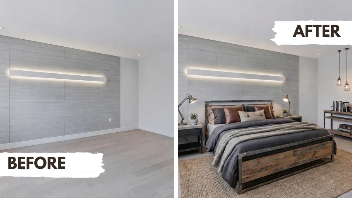 a kitchen with a center island with stools