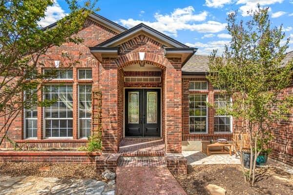 New home with brick masonry exterior Durham C