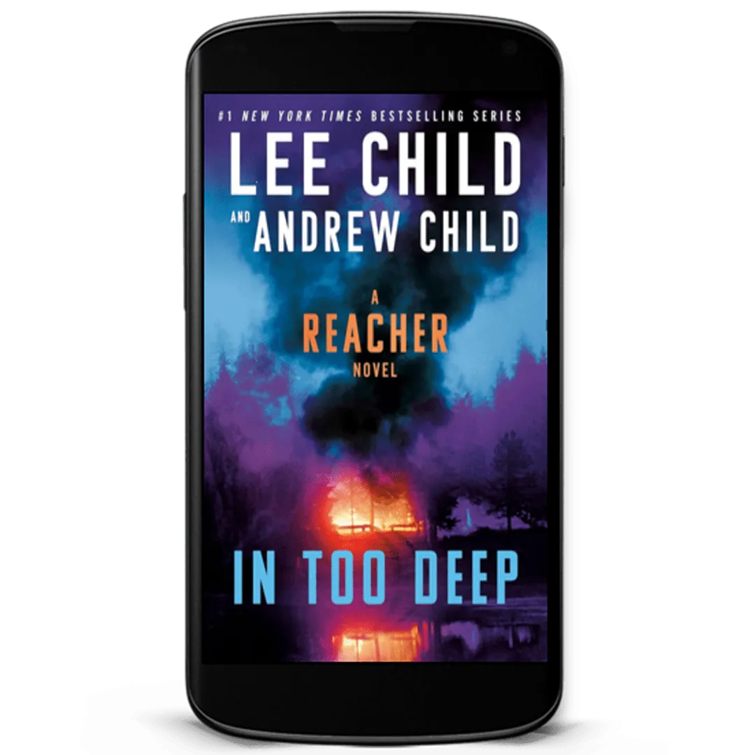 Book Cover: Smoke Screen. Rusty colored dirty path with fuzzy teal mountains in the background and teal sky.