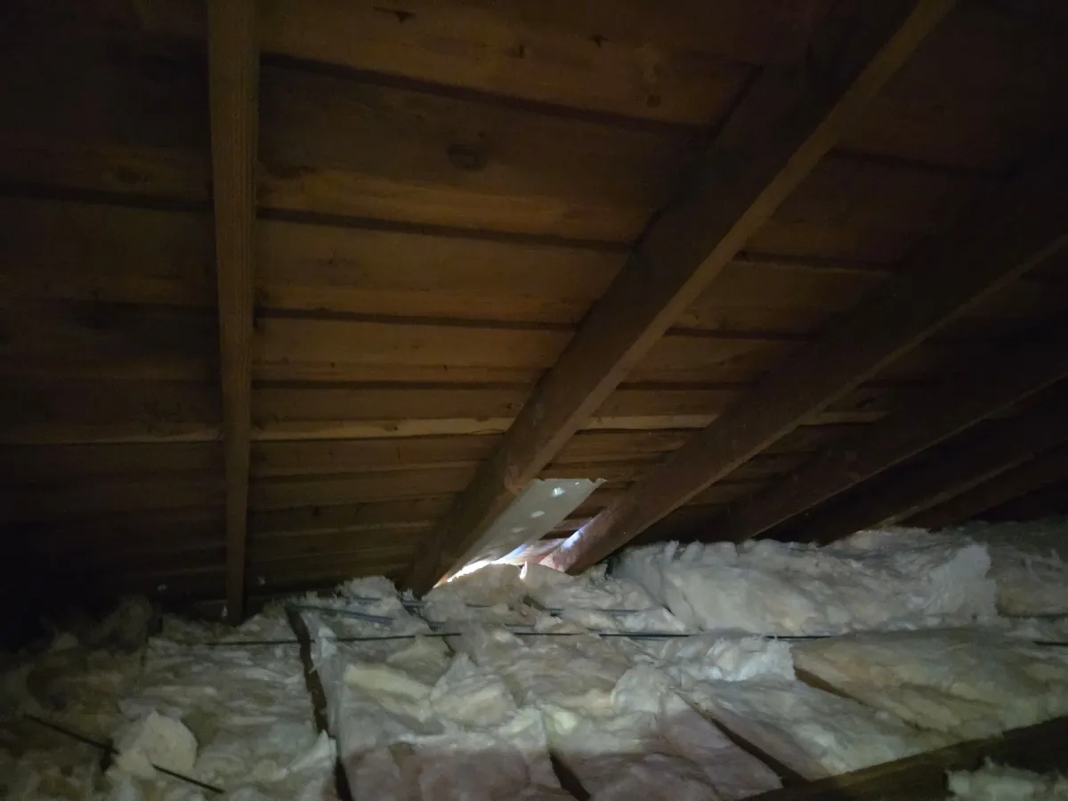 Fiberglass Batts on attic insulation