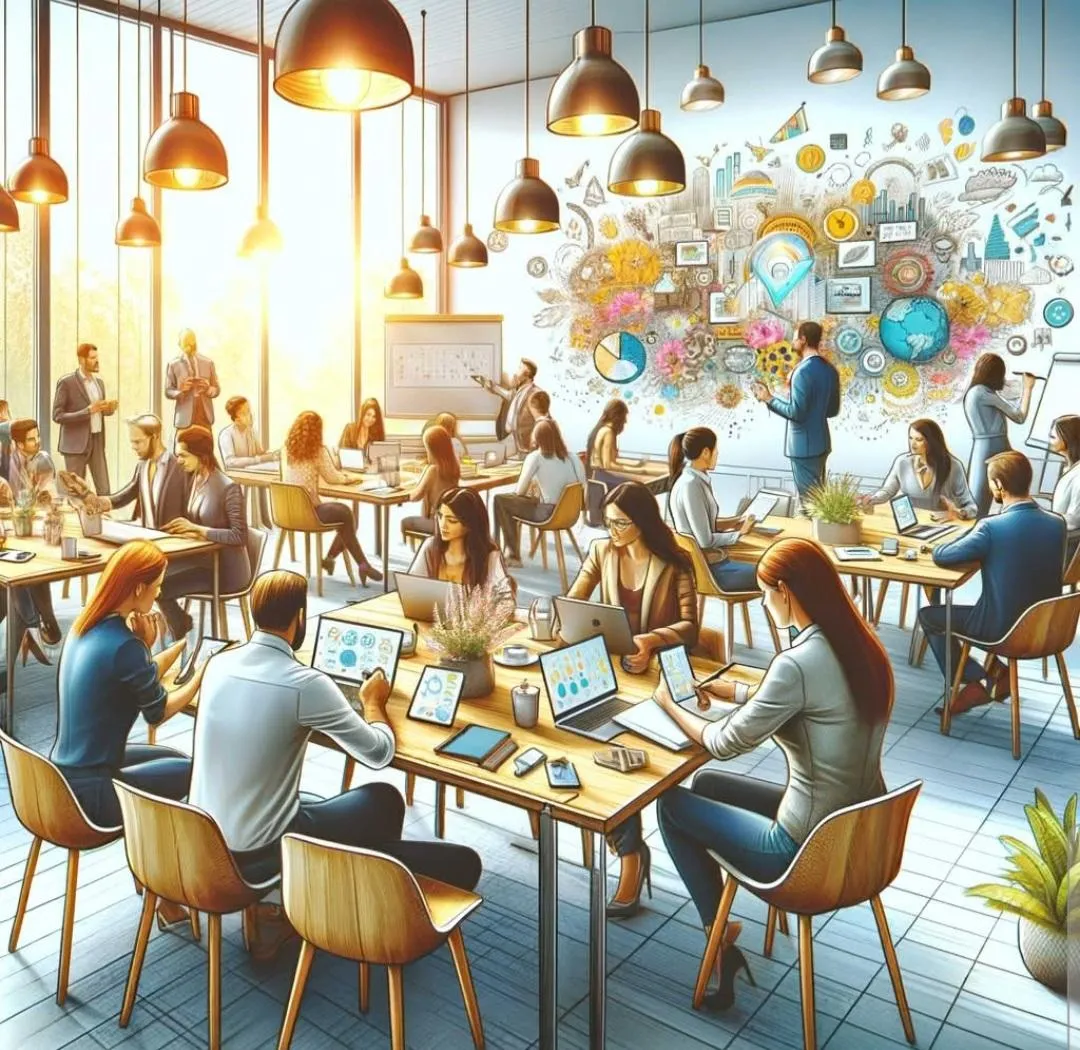 man wearing gray polo shirt beside dry-erase board