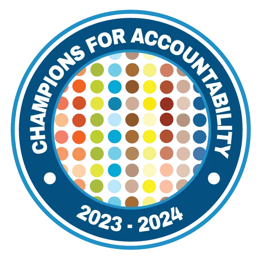 Champions for Accountability 2023-2024 seal