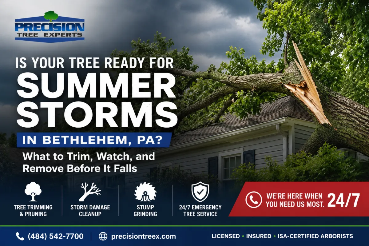 Is Your Tree Ready for Summer Storms in Bethlehem, PA? What to Trim, Watch, and Remove Before It Falls
