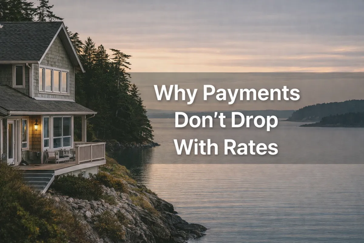 mortgage payment vs interest rate explained for home buyers in Washington State