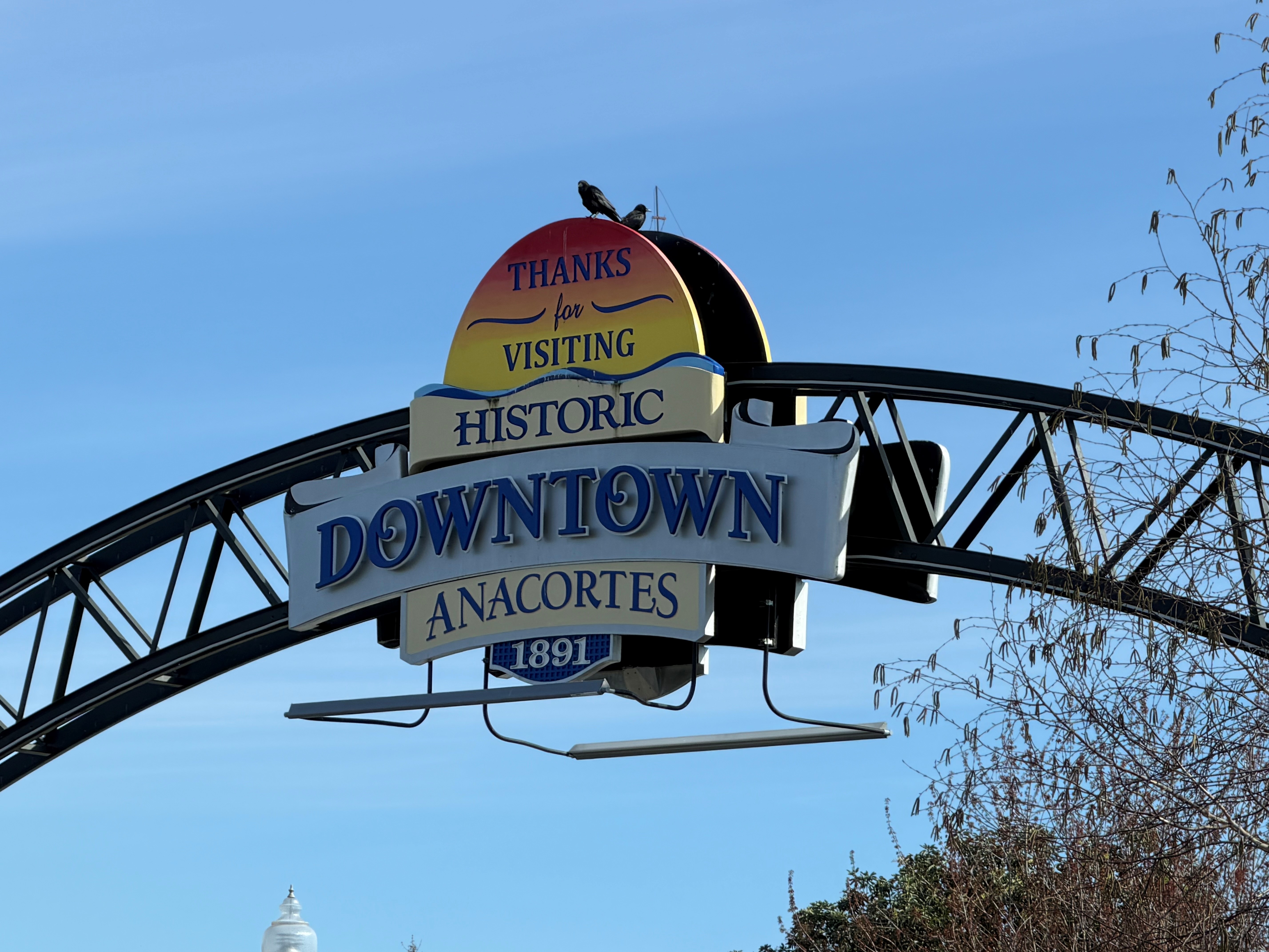 Historic Downtown Anacortes arch sign
