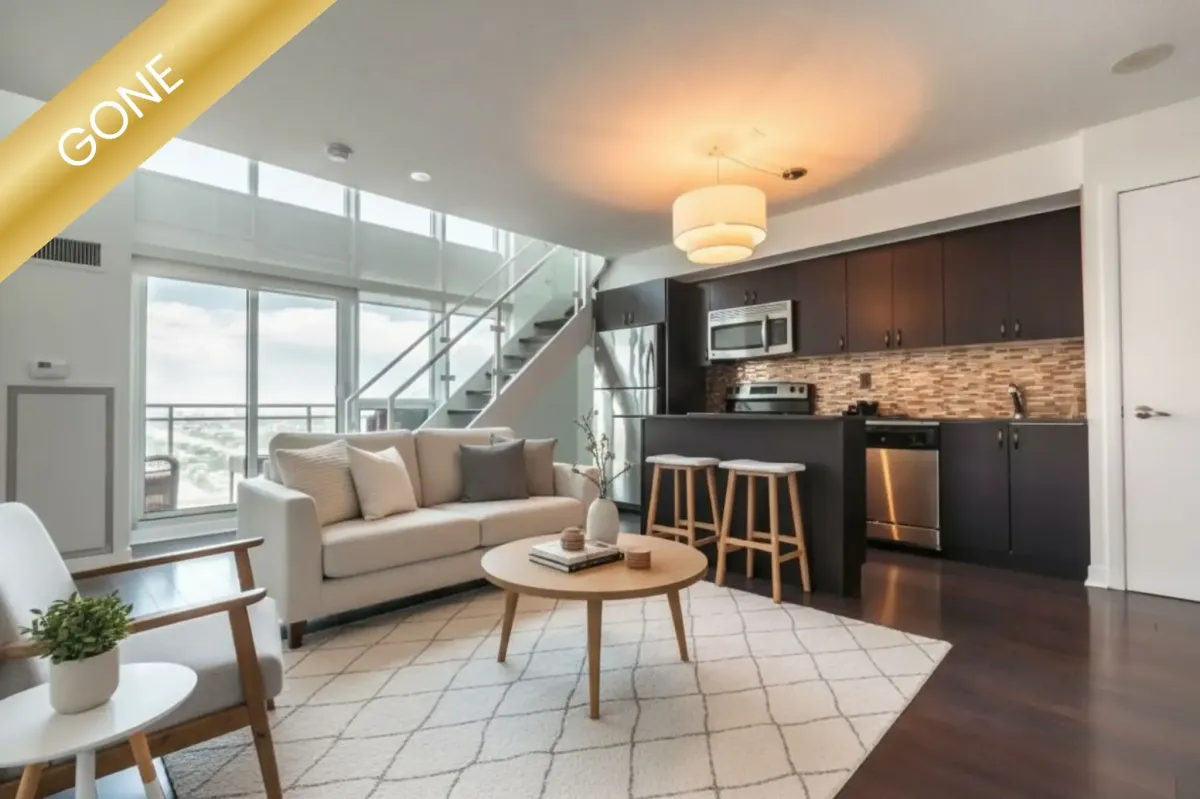 Residential listing at 155 Legion Rd N #2311, Etobicoke, Ontario, showcasing modern urban living spaces.