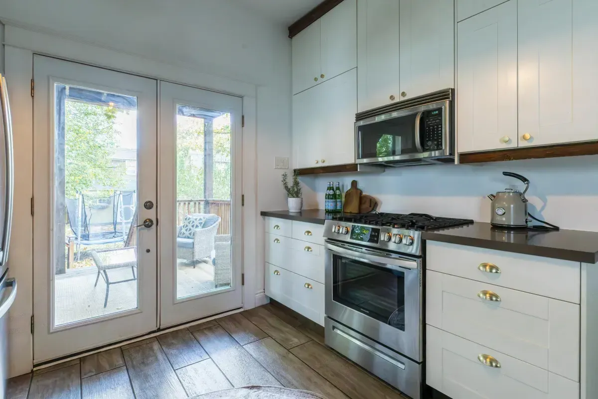 Kitchen at 109 Fairleigh Ave S Hamilton showing countertops.