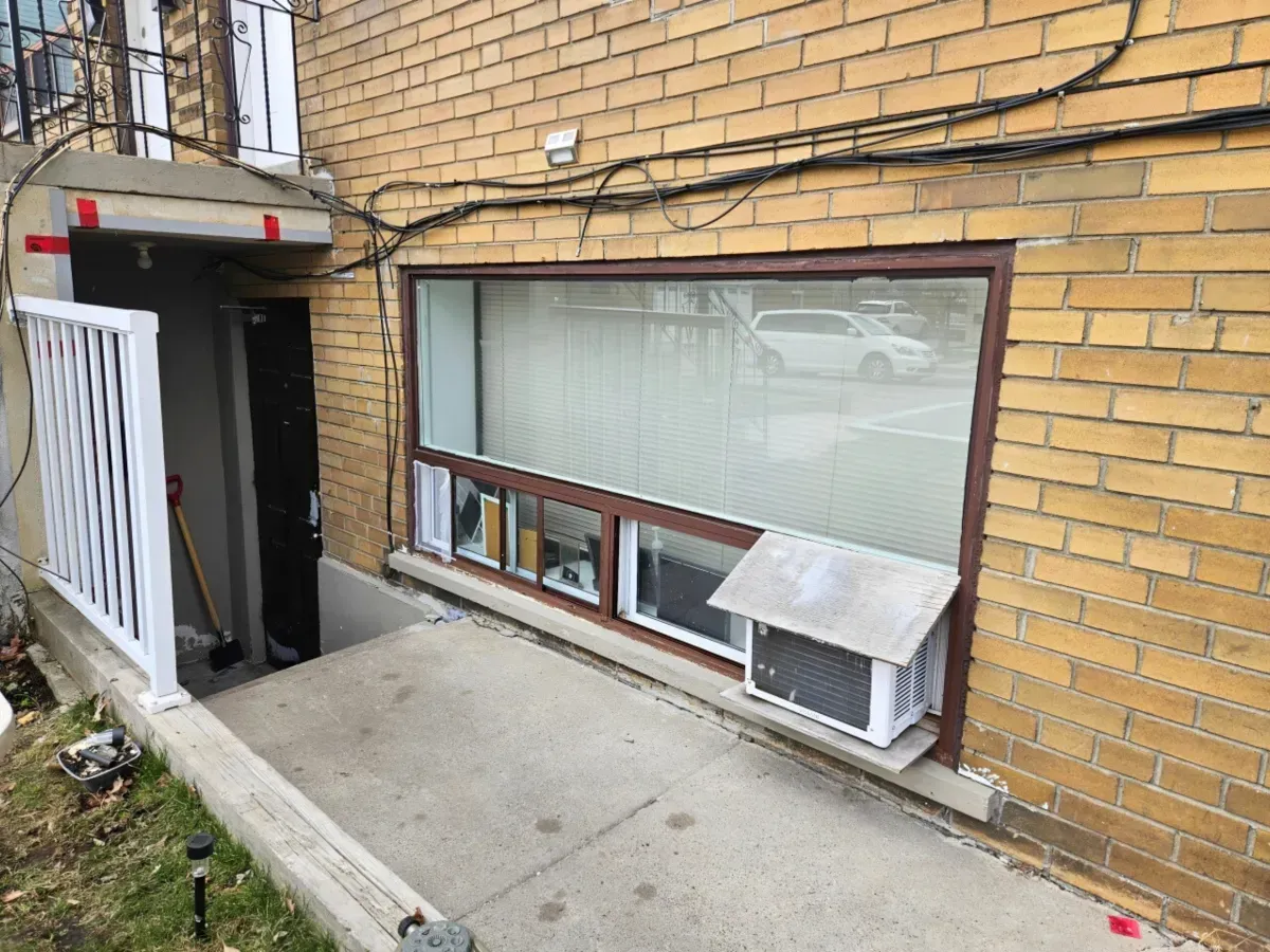 Private side entrance and updated windows for the residence at 36 Branstone Rd.