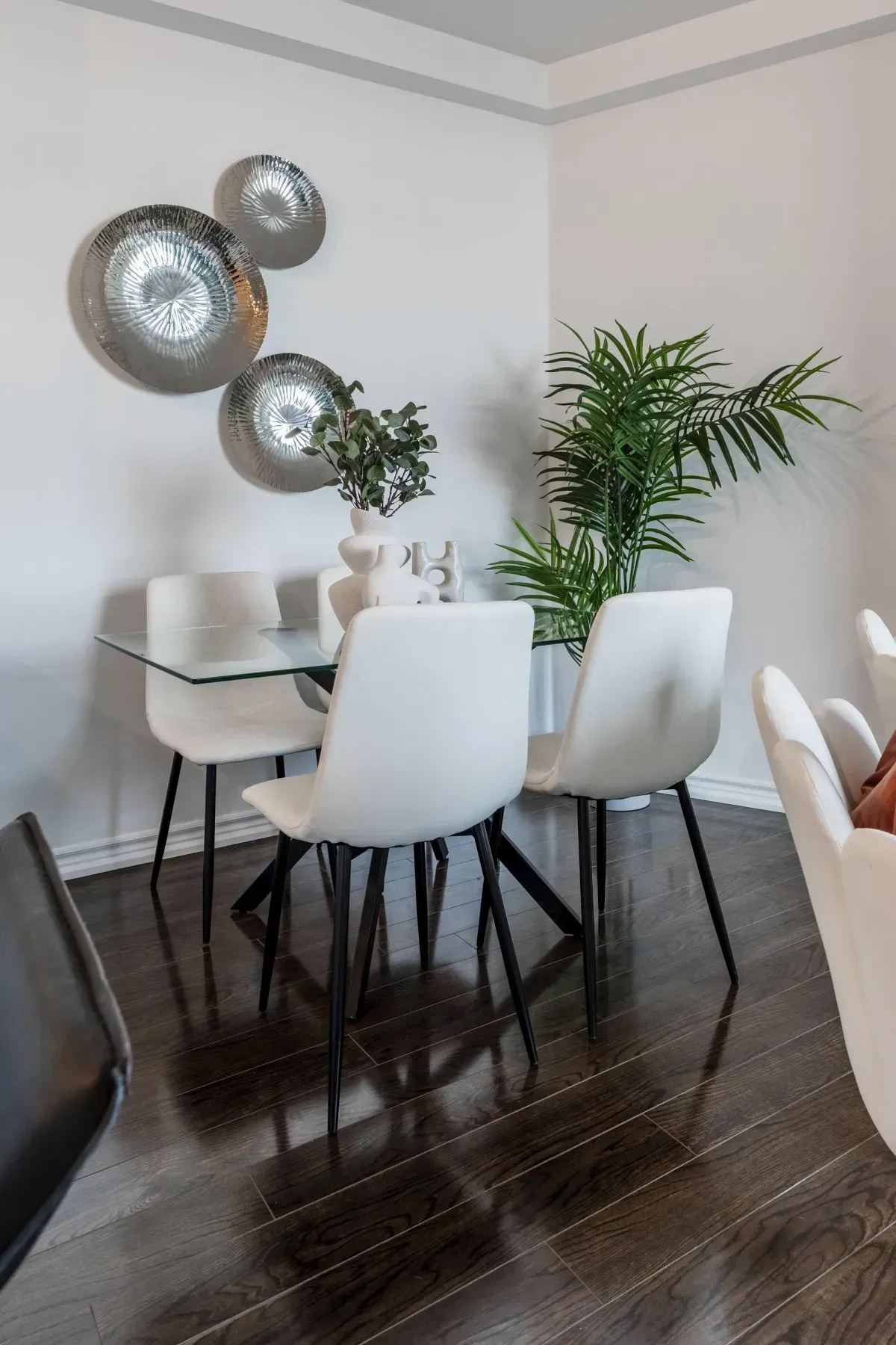 Dedicated dining space at 5 Marine Parade Dr #630, Etobicoke, perfectly situated for open-concept entertaining near the living room.