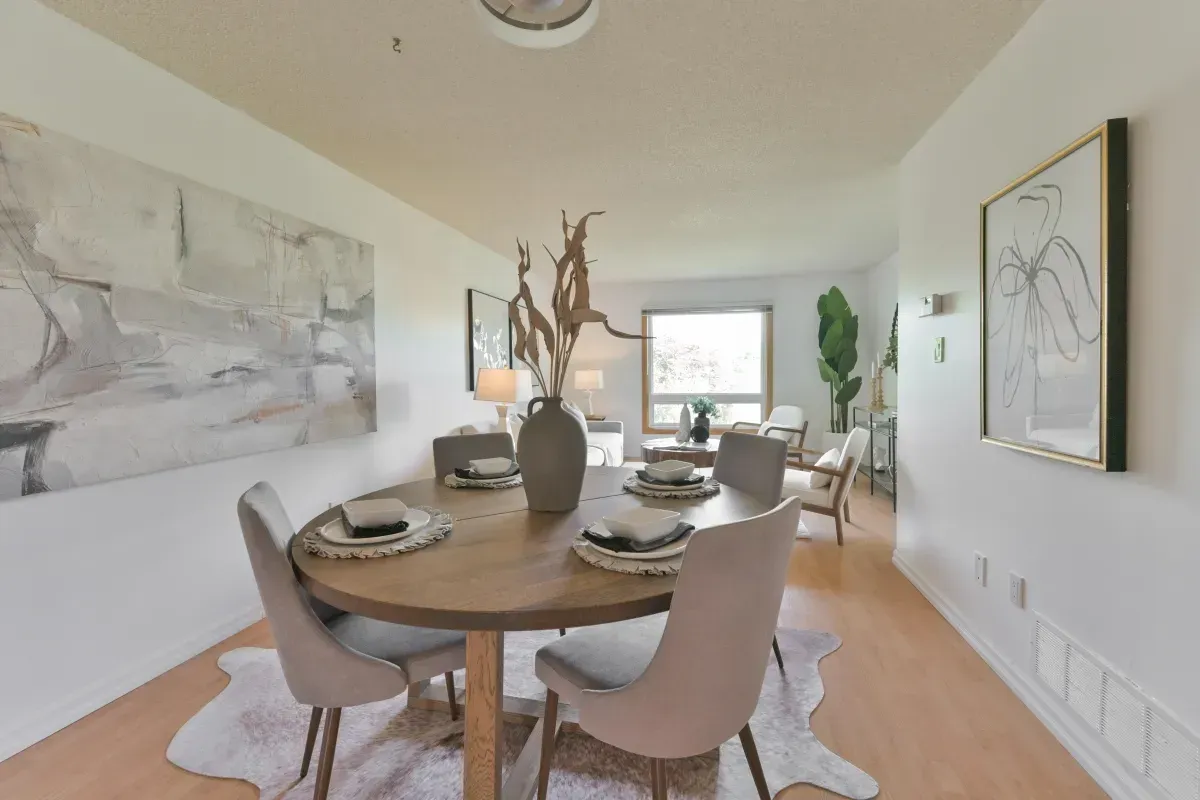 Sophisticated formal dining area at 2286 Margot St, Oakville, perfectly positioned for hosting family dinners in River Oaks.