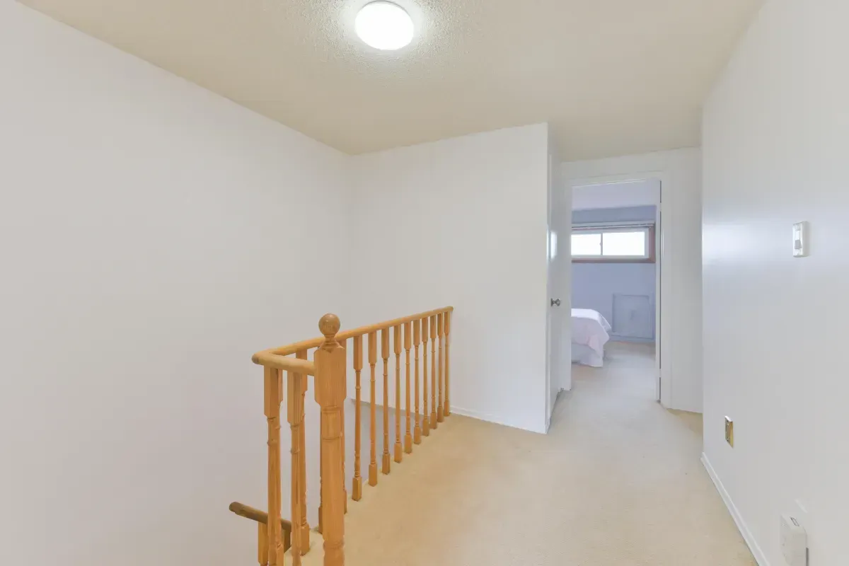 Bright and open second-floor landing at 2286 Margot St, Oakville, providing seamless access to all three upper-level bedrooms.