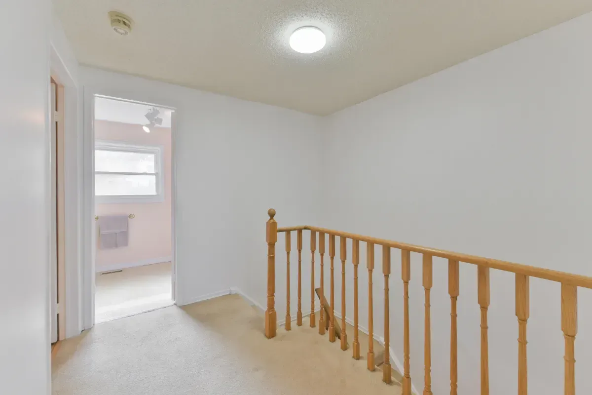 Bright and open second-floor landing at 2286 Margot St, Oakville, providing seamless access to all three upper-level bedrooms.