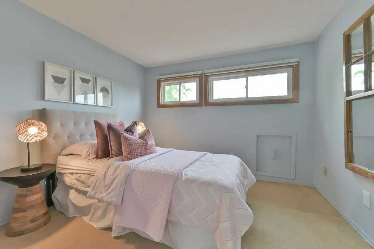 Well-appointed second and third bedrooms at 2286 Margot St, Oakville, ideal for children or a home office.