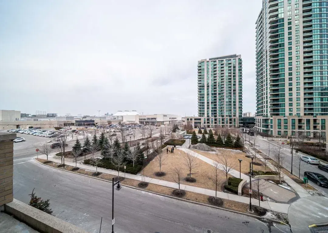 View from the terrace area showing the proximity of 235 Sherway Gardens Rd to local parklands.