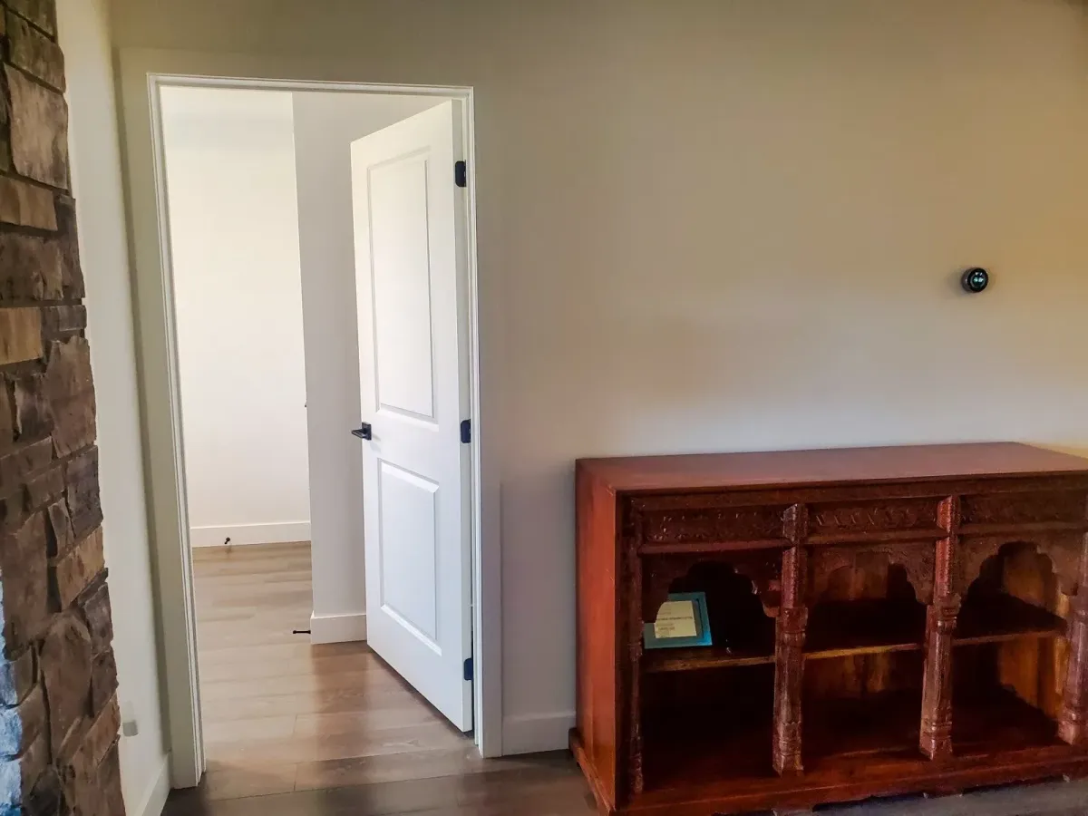 View of the secondary bedroom entrance and hallway at 11 Beausoleil #105.