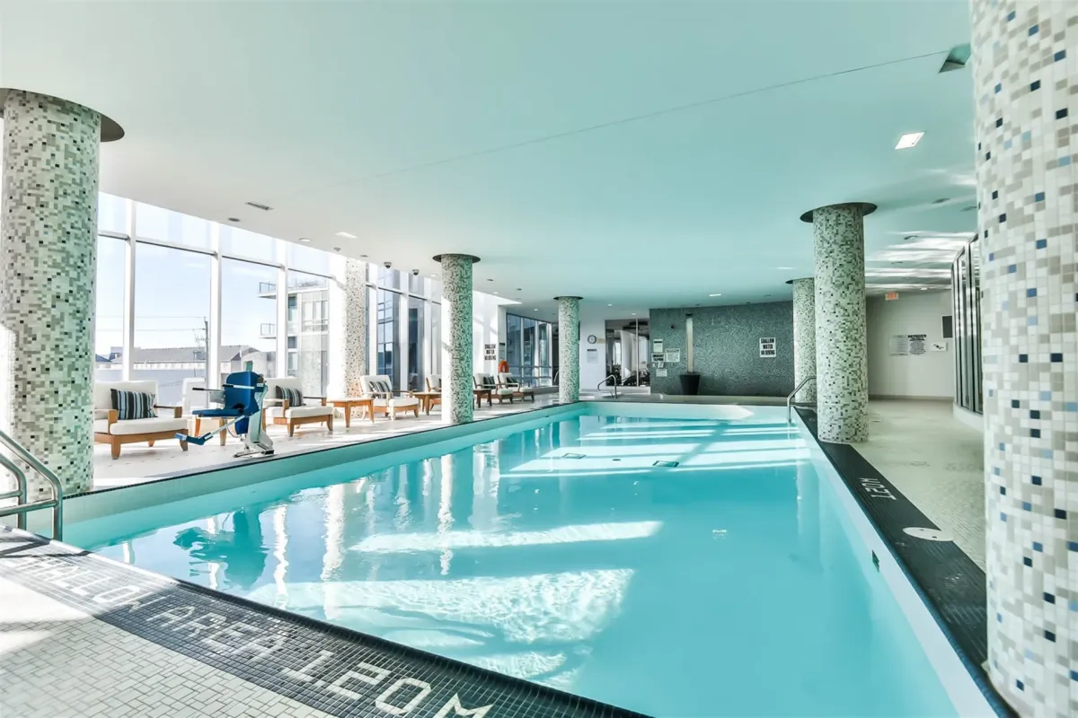 Enjoy tranquility with the indoor pool at 2230 Lake Shore Blvd West.