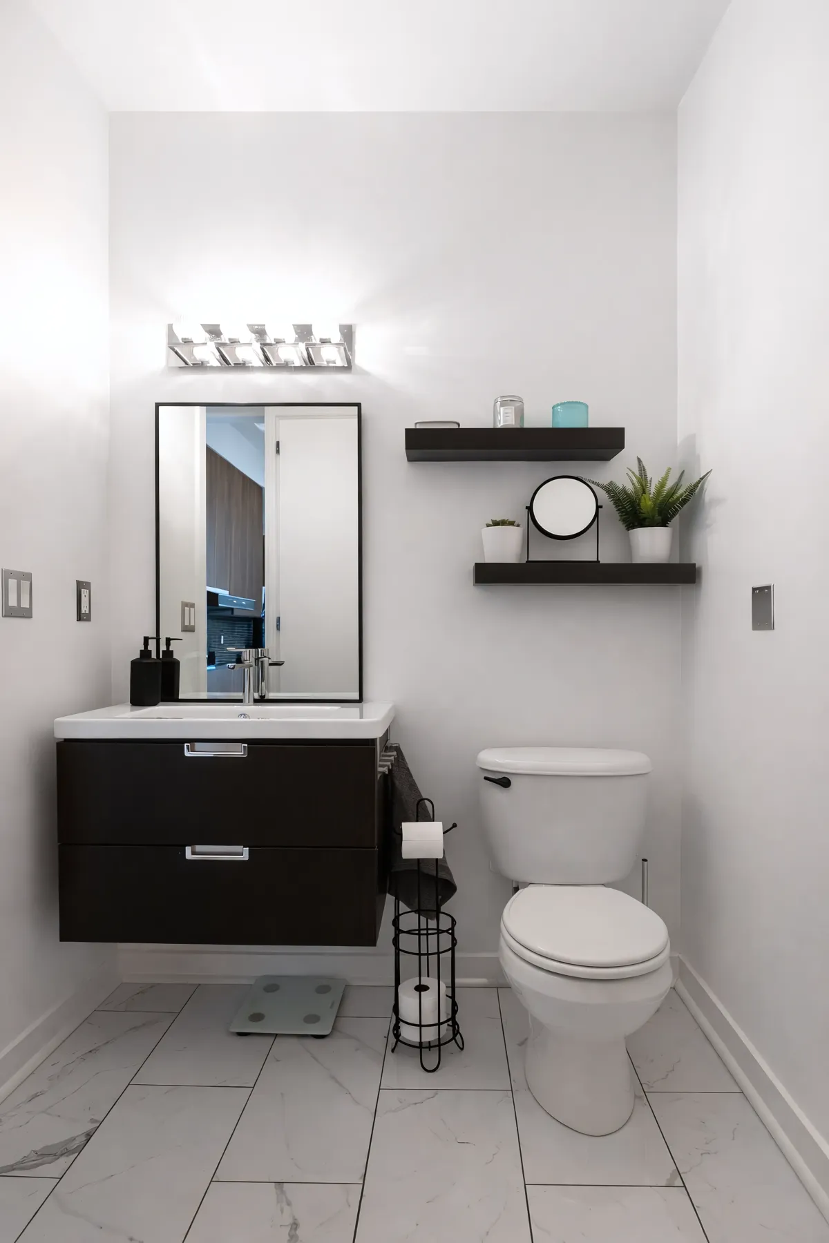 Bright bathroom at 23 Brant St