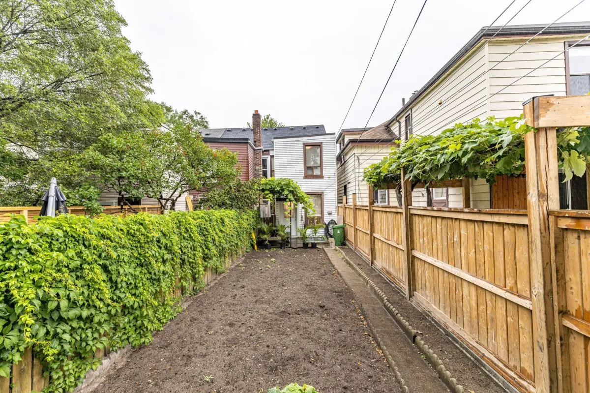 Garden ready to be planted in private backyard.