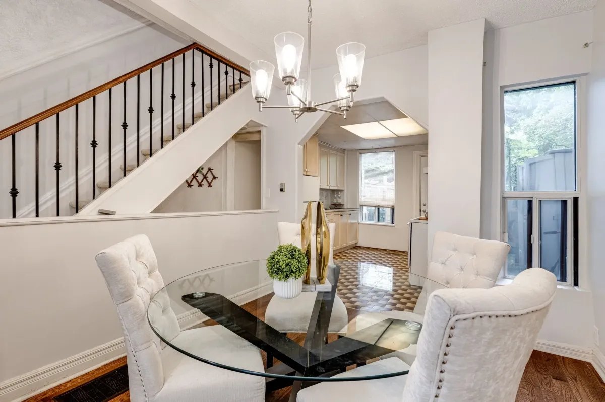 Dining room with side window at 56 Hickson St