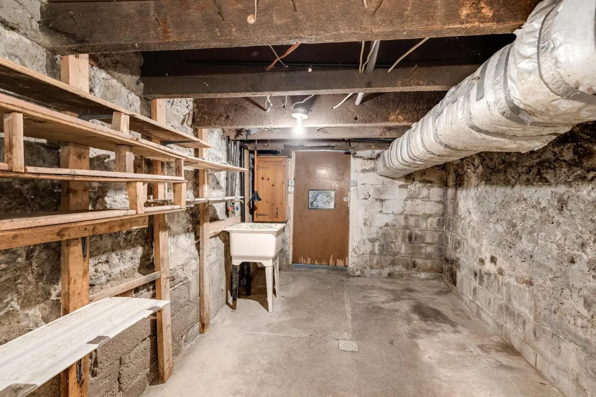 Basement storage room at 56 Hickson St.