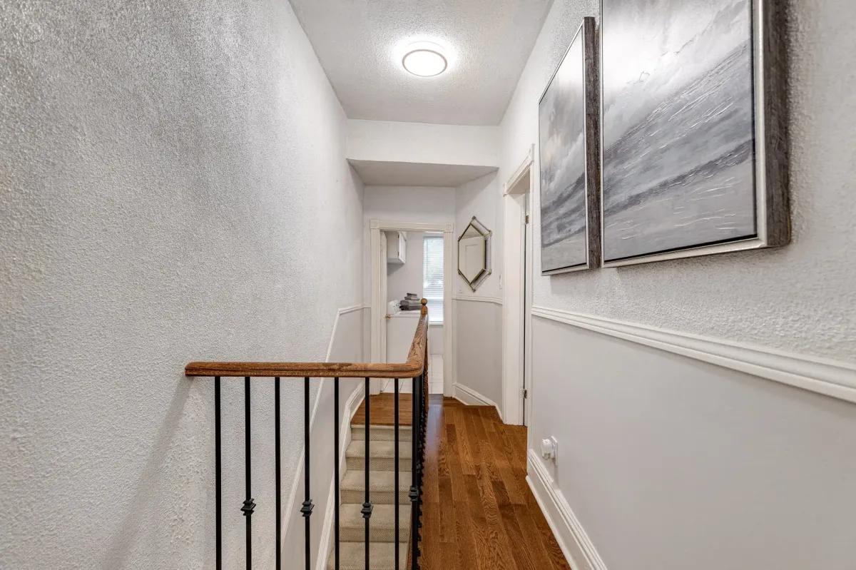 Bright hallway on second floor of 56 Hickson St