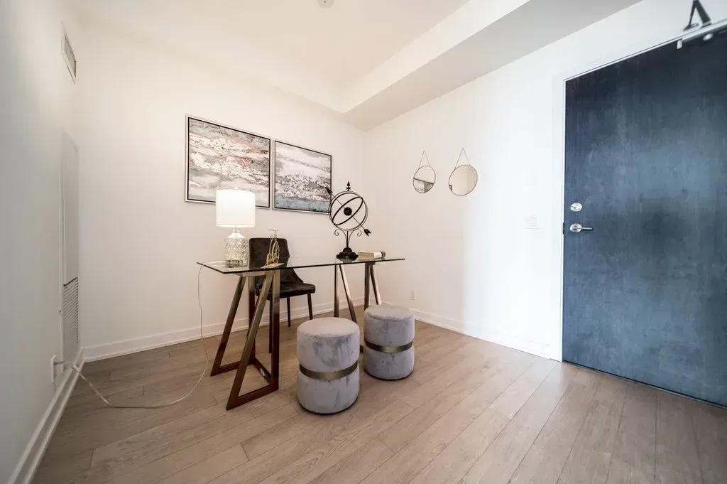 Bright, functional den at 10 Park Lawn Rd, Unit 3402 perfect for working from home.