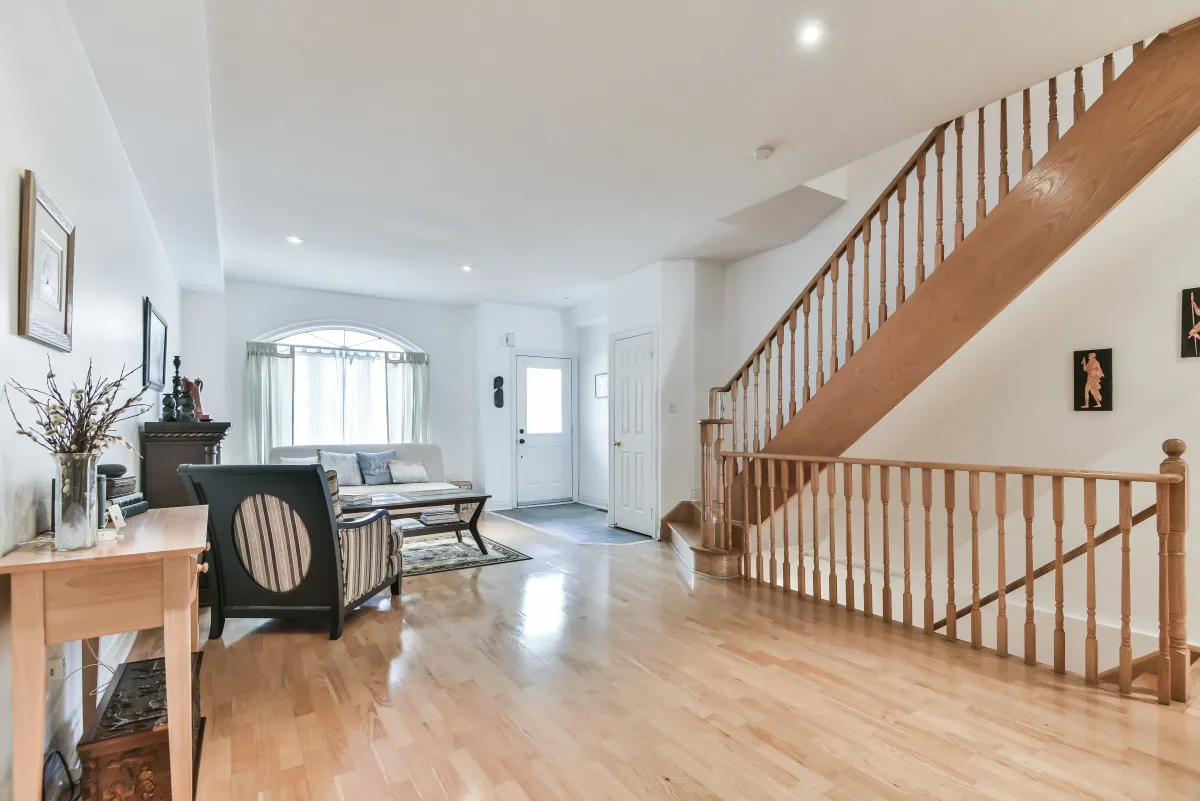 Broad view of the living and dining floor plan at 9 Algarve Cres, perfect for modern family living.