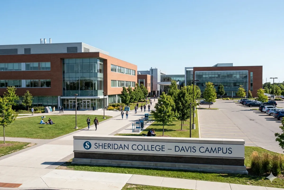 The Magna Skilled Trades Centre at Sheridan College Davis Campus in Brampton, showcasing advanced manufacturing labs and engineering education facilities.
