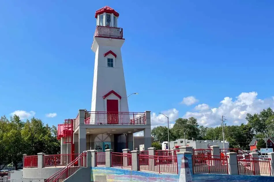 The historic Port Credit Lighthouse, a popular attraction in Mississauga.