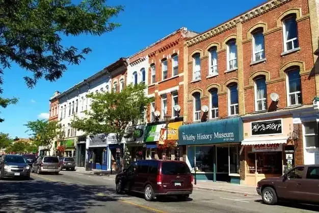 Local businesses and professional offices in the heart of Whitby’s job market.