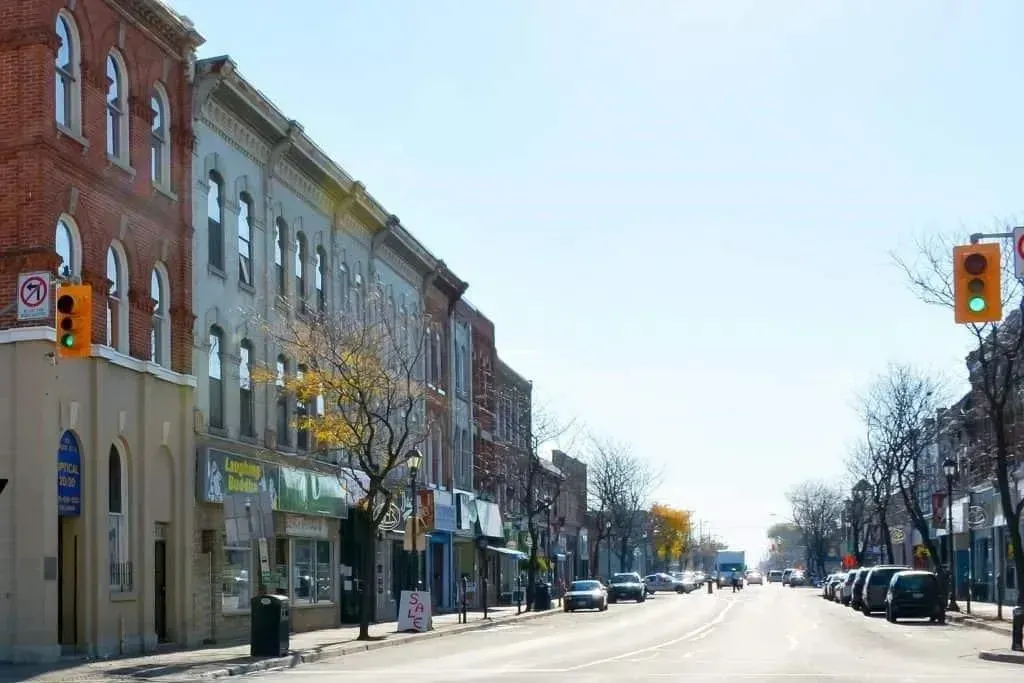 The historic architecture and local shops of Downtown Whitby, a popular GTA destination.