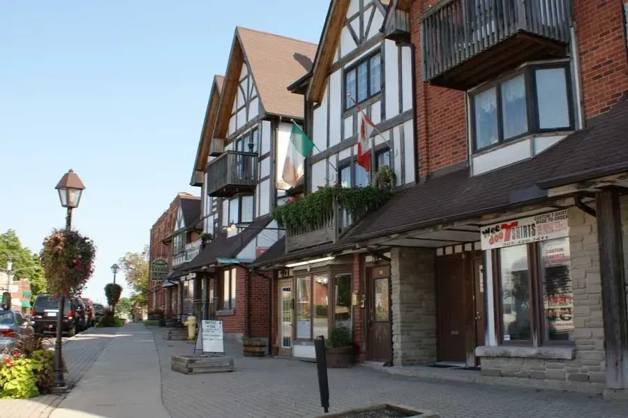 Charming local shops and storefronts in the historic Pickering Village business area.